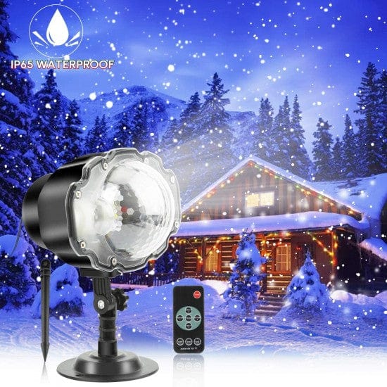 Коледен прожектор лазер със снежинки snow flower lamp oem - Oferti4ka.com