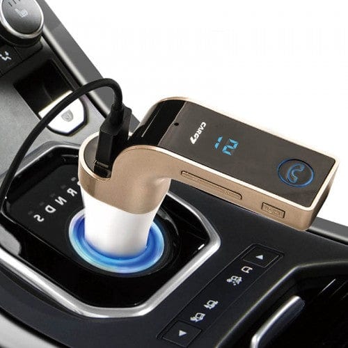 Bluetooth fm трансмитер за кола 4 в 1 g7 ( fm, mp3, usb, aux , + hands free)