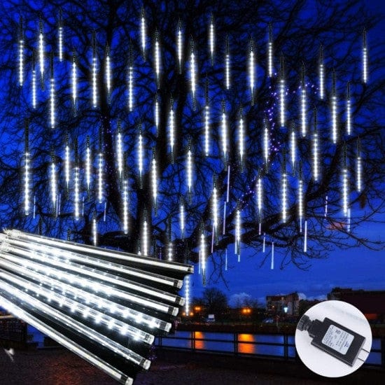 Led висулки " падащ сняг " бели