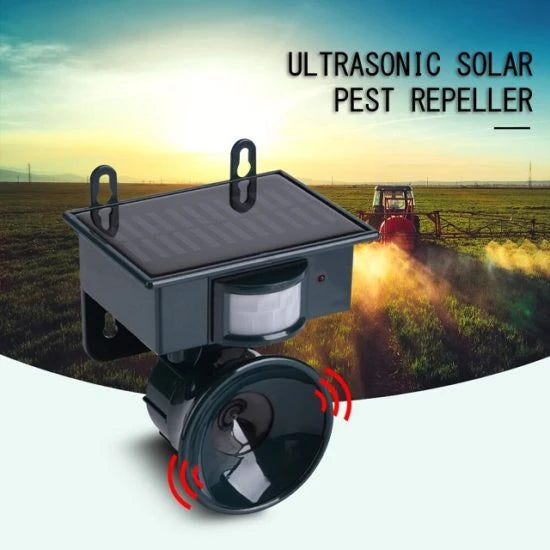 Соларен ултразвуков уред против птици, насекоми и гризачи Solar Pest Repeller