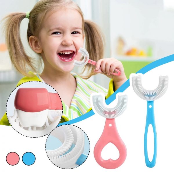Детска иновативна четка за зъби с u образна форма - Oferti4ka.com