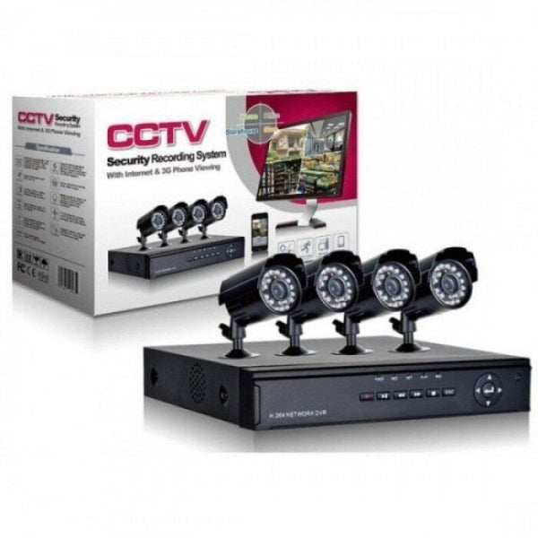 Пълен пакет - Dvr + 4 камери - "KIT" Комплект за видеонаблюдение oferti4ka