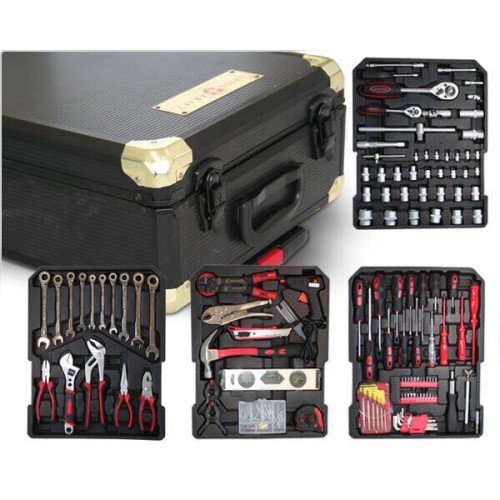 Куфар с инструменти 499 части - тресчотка, ключове, отвертки