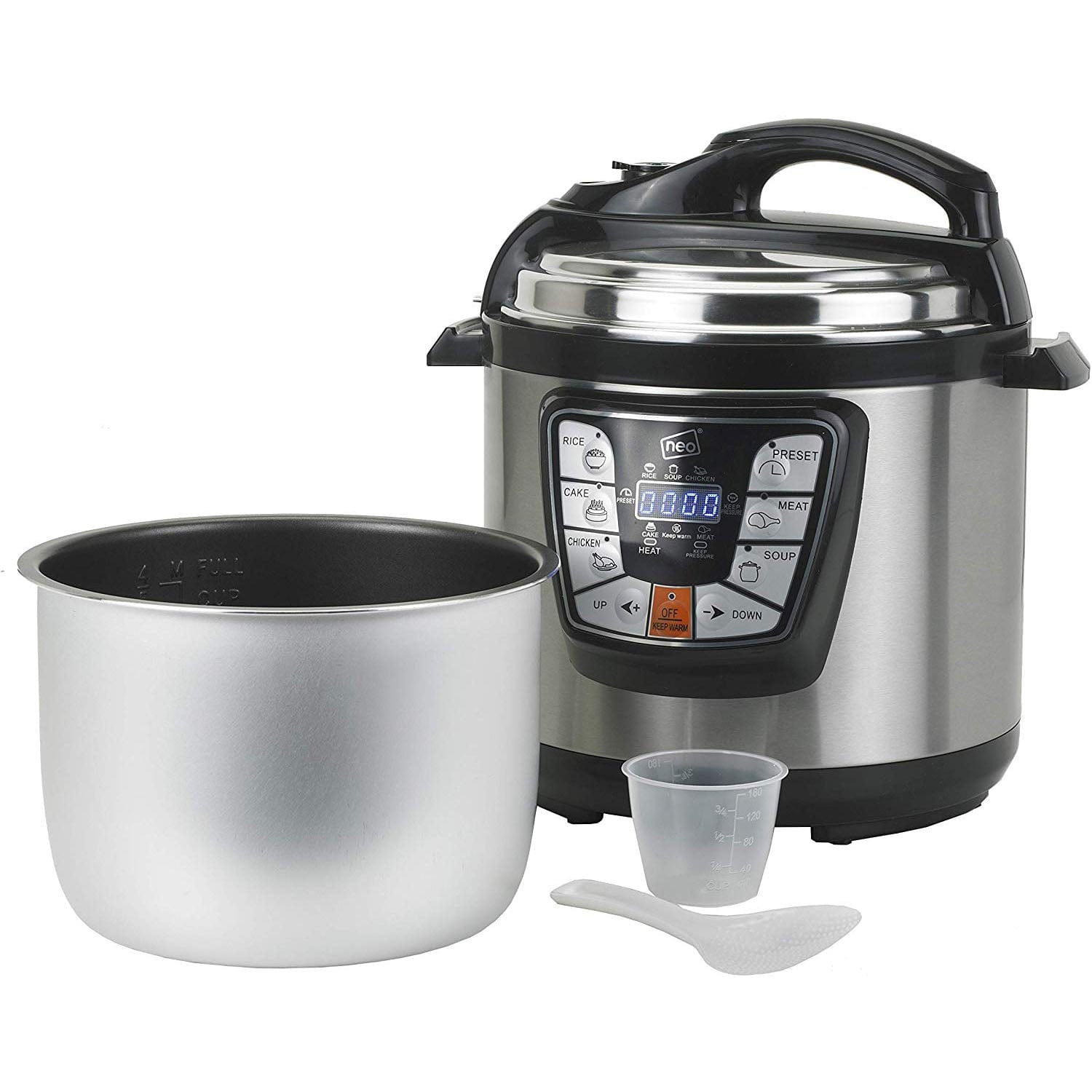 Oferti4ka.com Мултикукър Silver  Crest, готвене под налягане, 6 литра, 8 програми, отложен старт, неръждаема стомана, 1000 W, Инокс