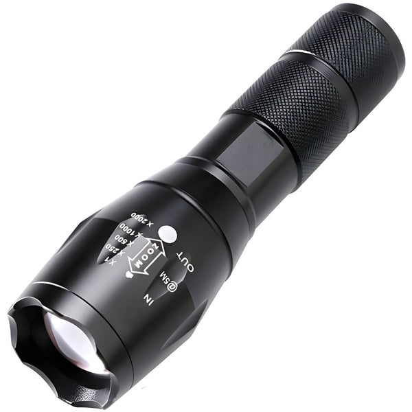 Мощен акумулаторен фенер с cree led диод 2500w ZOOM T6 100 000 lm