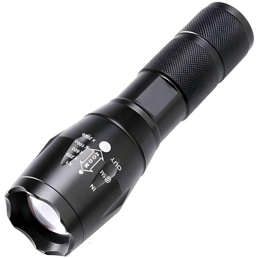 МОЩЕН АКУМУЛАТОРЕН ФЕНЕР С CREE LED ДИОД 2500W ZOOM T6 Oferti4ka.com