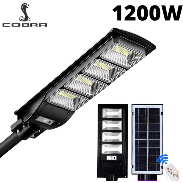 Соларна лампа Cobra Pro 1200W - улична