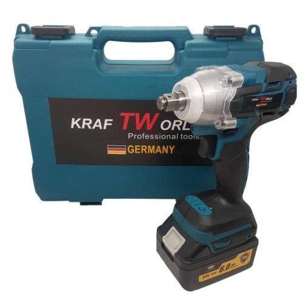 АКУМУЛАТОРЕН ГАЙКОВЕРТ УДАРЕН KRAFTWORLD 24V 6AH oferti4ka