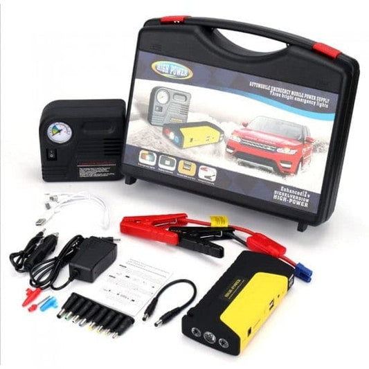 Комплект стартерно устройство high power jump starter за кола + компресор - Oferti4ka.com