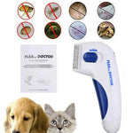Зареждане на изображението в браузъра на галерията, Електрически гребен Flea Doctor против въшки за кучета и котки - Oferti4ka.com
