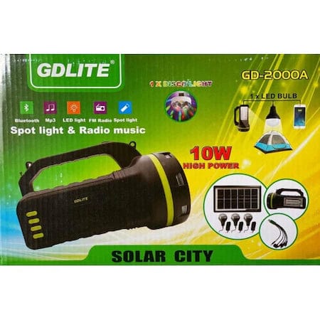 Комплект за къмпинг gdlite gd-2000a, соларна система, usb, gd-lite - Oferti4ka.com