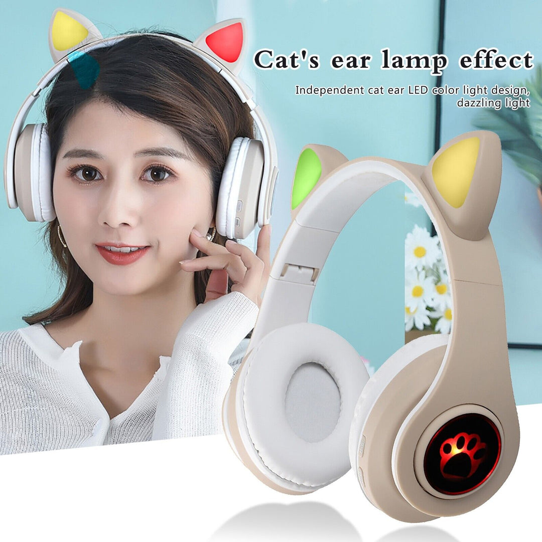 Безжични блутуут слушалки с котешки уши - Oferti4ka.com