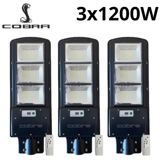 Соларна лампа cobra 1200w 3бр.